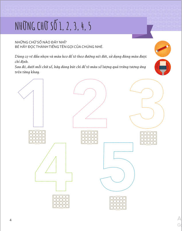 Sách - Montessori A World of Achievements - Cuốn Sách Đầu Tiên Của Tớ Về Số Đếm (4 - 5 Tuổi) - ndbooks