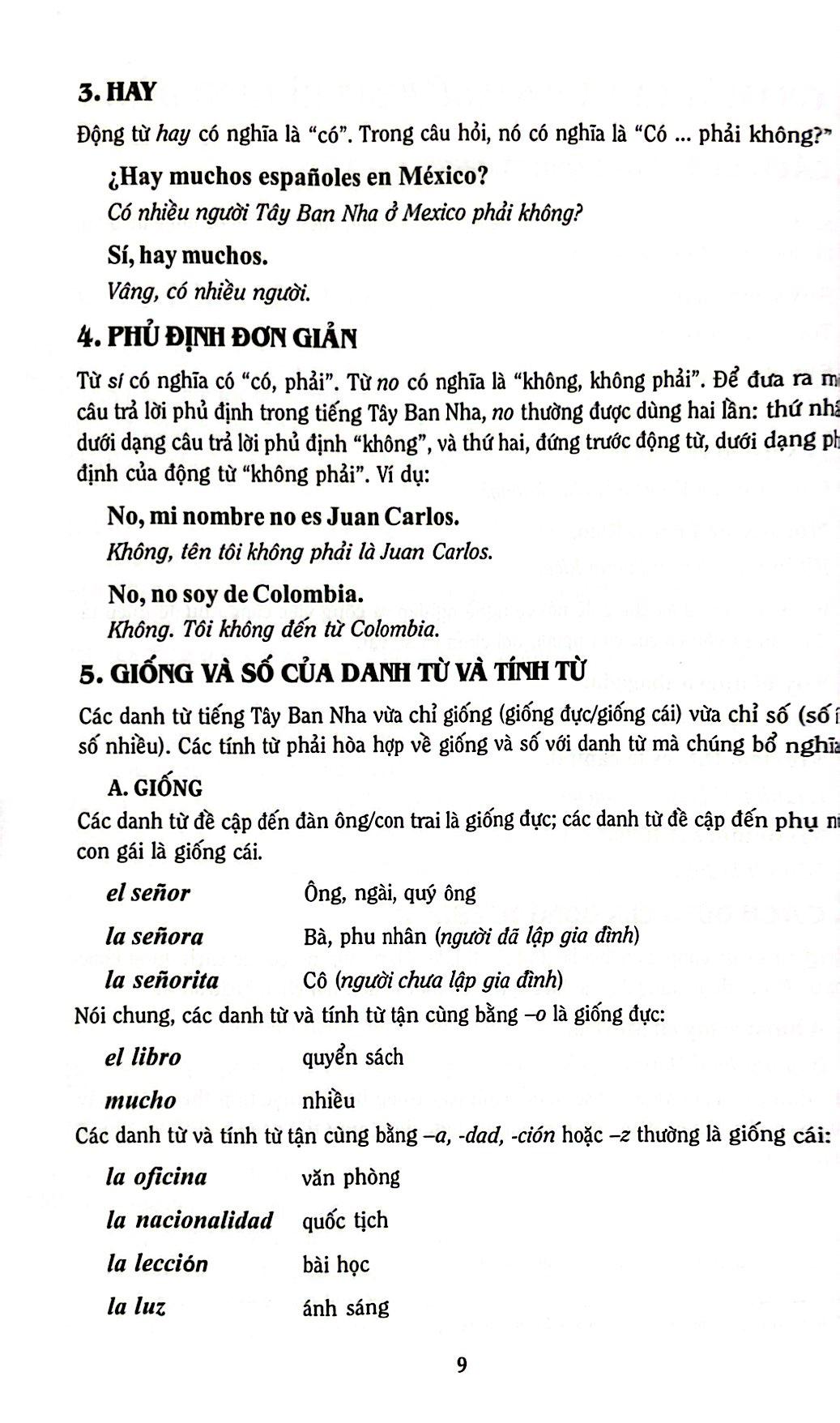 Cẩm Nang Hướng Dẫn Tự Học Tiếng Tây Ban Nha Trình Độ Sơ Cấp - Trung Cấp