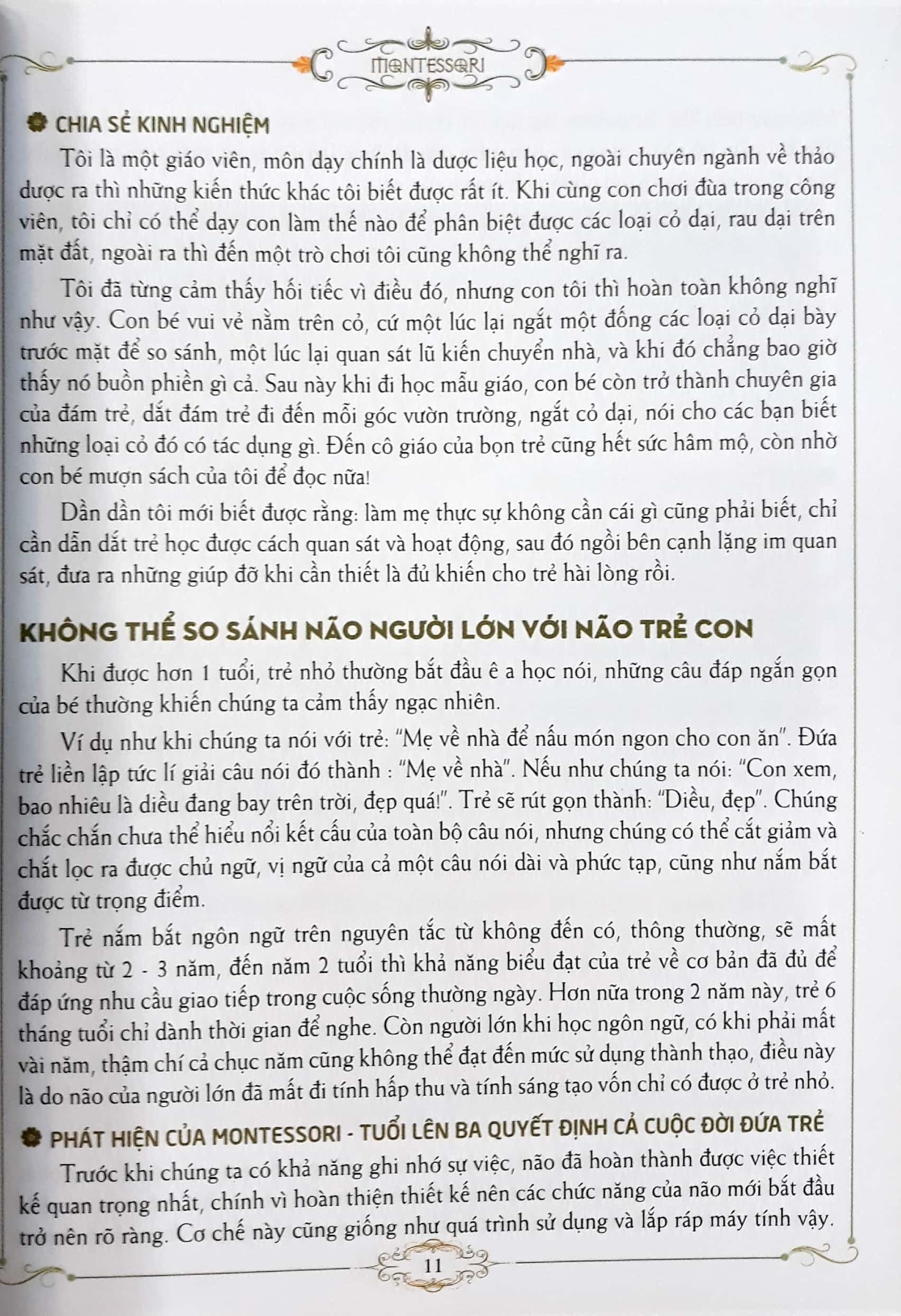 Phương Pháp Montessori - Cẩm Nang Nuôi Dạy Con