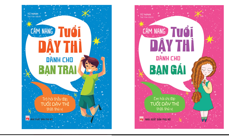 Combo Cẩm Nang Tuổi Dậy Thì Dành Cho Bạn Trai+Cẩm Nang Tuổi Dậy Thì Dành Cho Bạn Gái. Tái bản.Tặng bút và sổ tay
