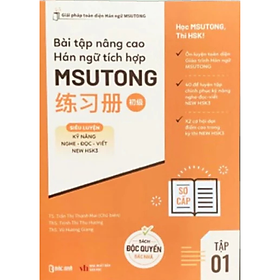 Bài tập nâng cao tích hợp giáo trình msutong sơ cấp tập 1 -  Nhiều tác giả -  Nhà Xuất bản Dân Trí - Bác Nhã
