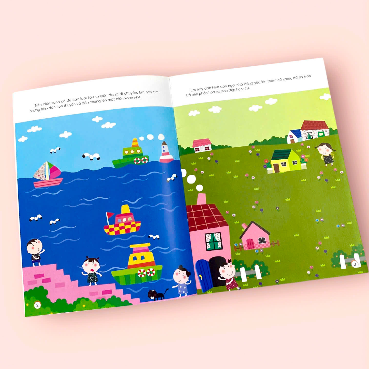 Sách cho bé - Sticker Thần Kỳ Phát Triển Chỉ Số CQ - Sáng Tạo - Dành cho trẻ 2-4 tuổi - Hình dán 3D càng dán càng vui