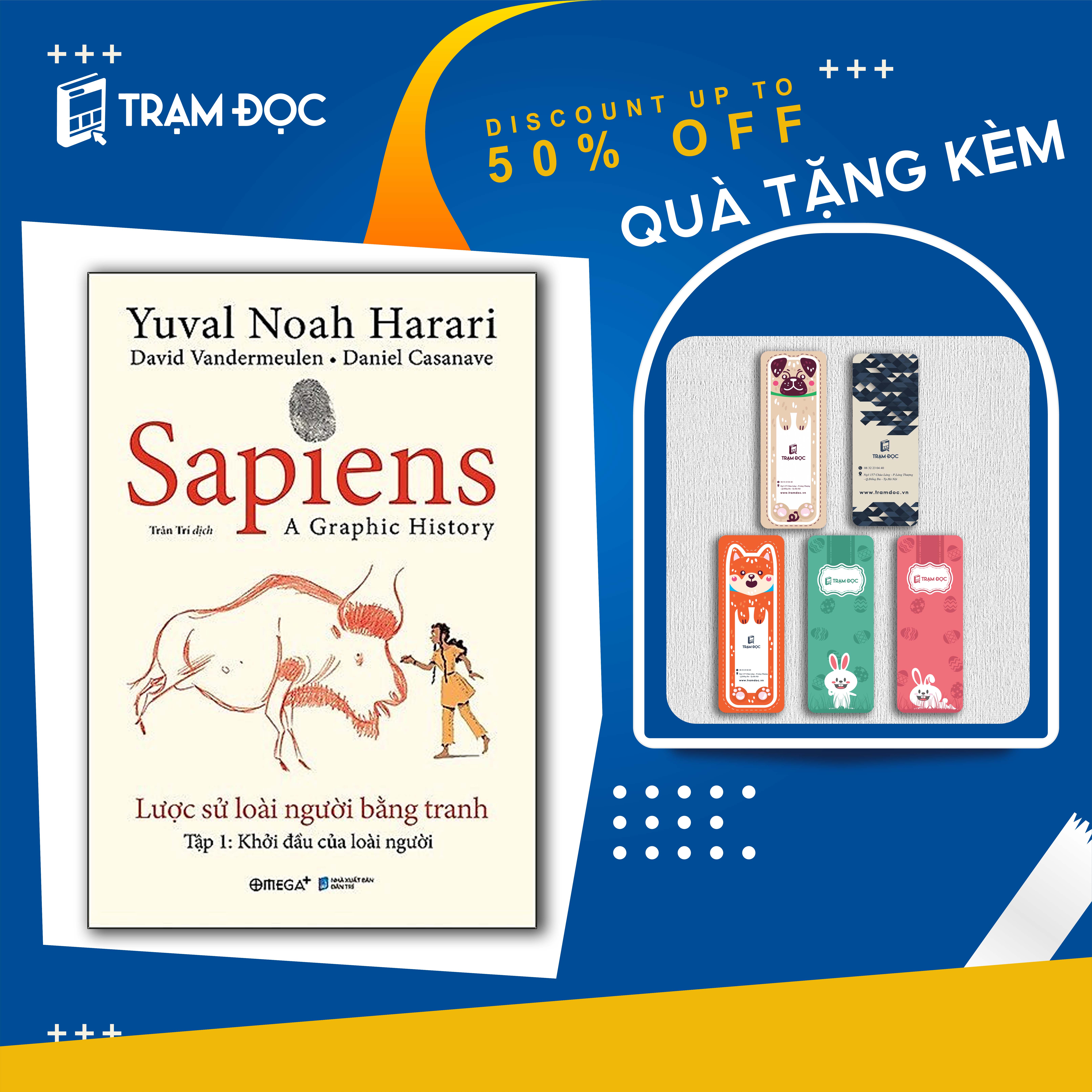 Trạm Đọc Official | Sách - Sapiens: Lược sử loài người bằng tranh ( tập 1 )