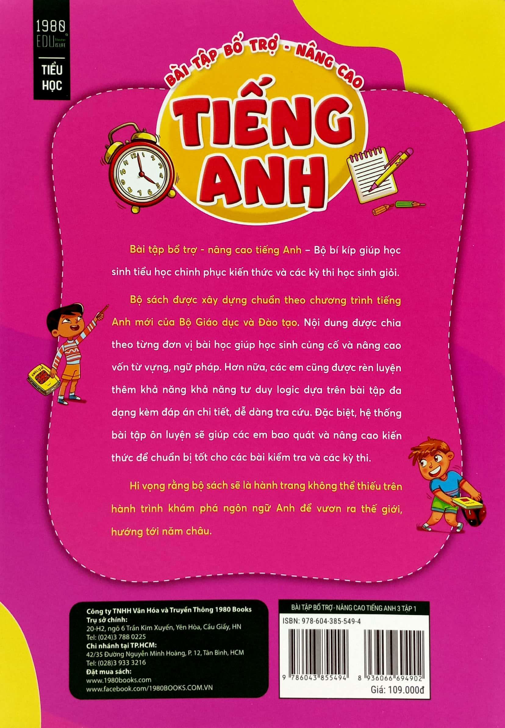 Bài Tập Bổ Trợ Nâng Cao Tiếng Anh 3 - Tập 1