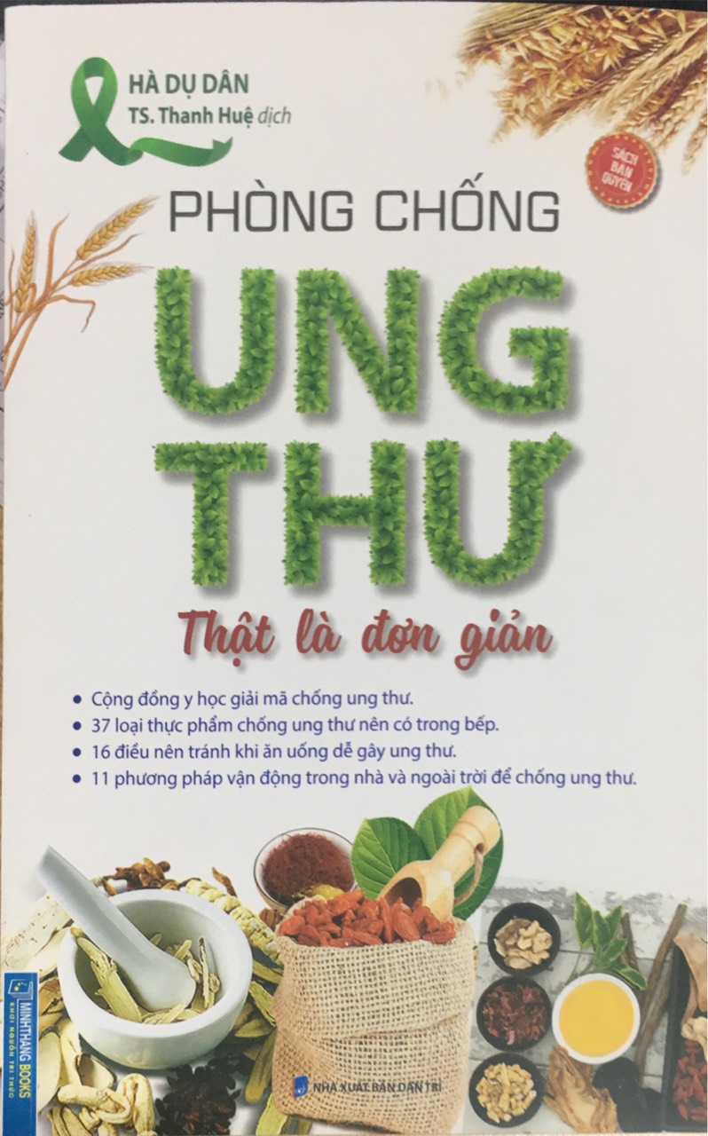 Combo 2 Cuốn: Phòng Chống Ung Thư Thật Là Đơn Giản + Dinh Dưỡng Trong Phòng Chống Ung Thư