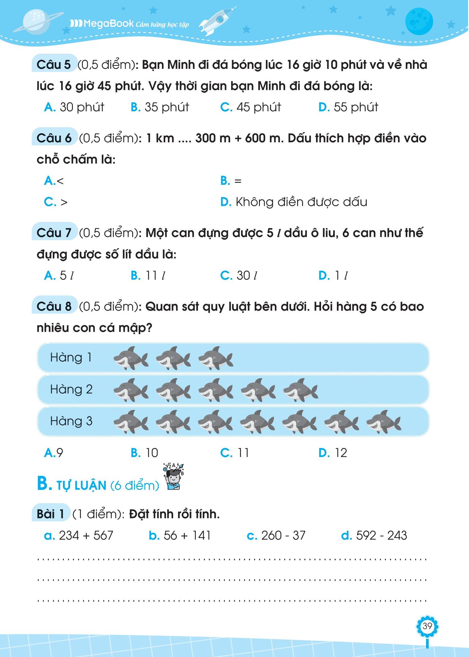 Đề Ôn Luyện Và Tự Kiểm Tra Toán Lớp 2 - Tập 2
