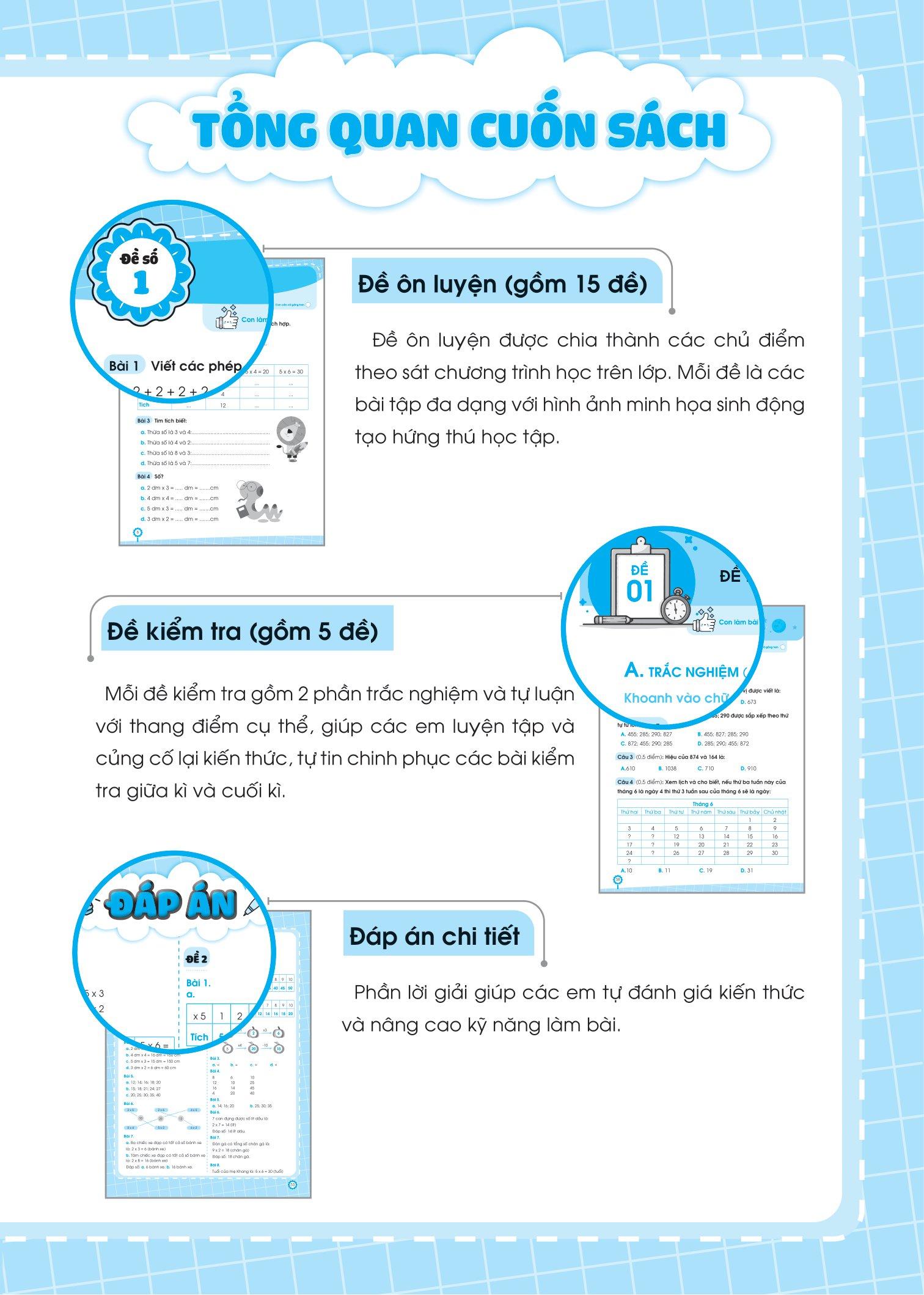 Đề Ôn Luyện Và Tự Kiểm Tra Toán Lớp 2 - Tập 2