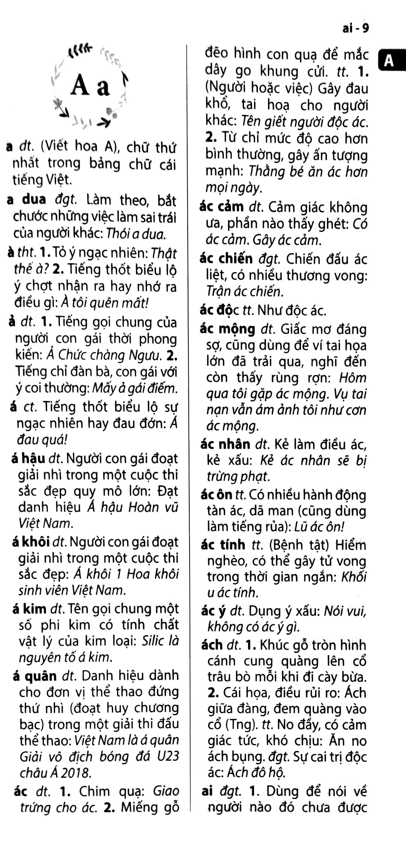 Từ Điển Tiếng Việt Dành Cho Học Sinh - Khổ To (Tái Bản)