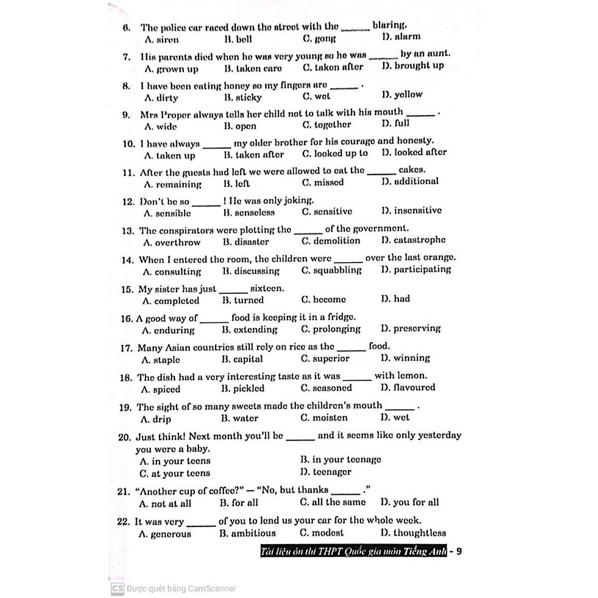 Sách - Tài Liệu Ôn Thi THPT Môn Tiếng Anh - Hồng Ân