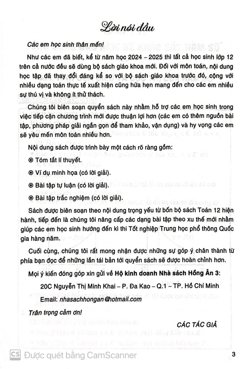 Sách tham khảo toán 12 (dùng chung cho các bộ sgk hiện hành) HA