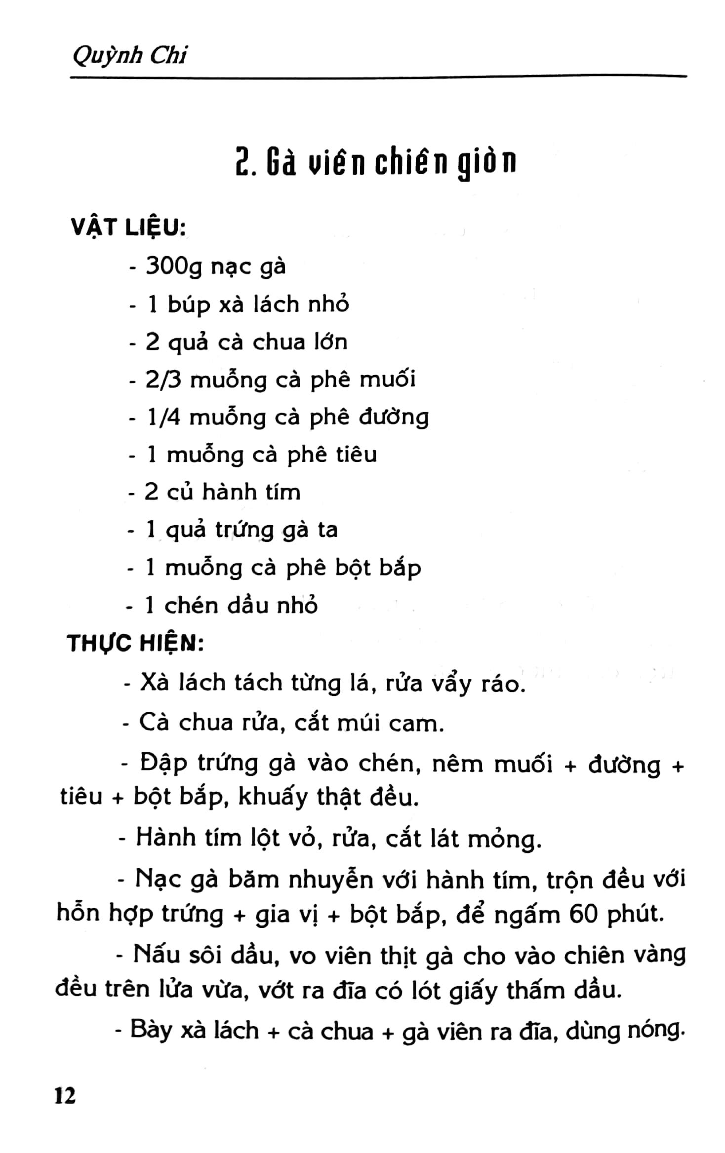 Thực Đơn Cuối Tuần