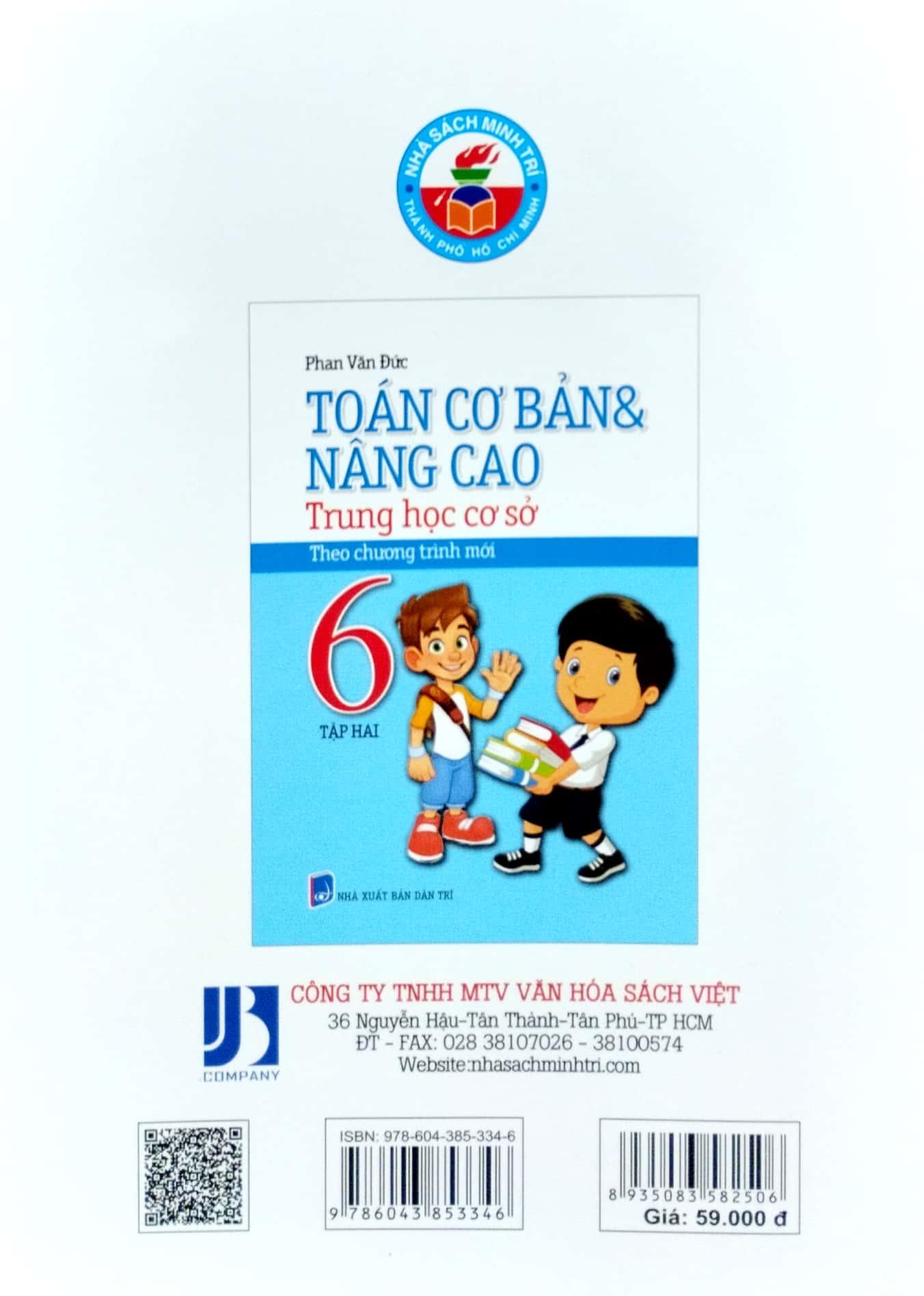 Toán Cơ Bản Và Nâng Cao THCS 6 - Tập 2 (Chương Trình Mới)