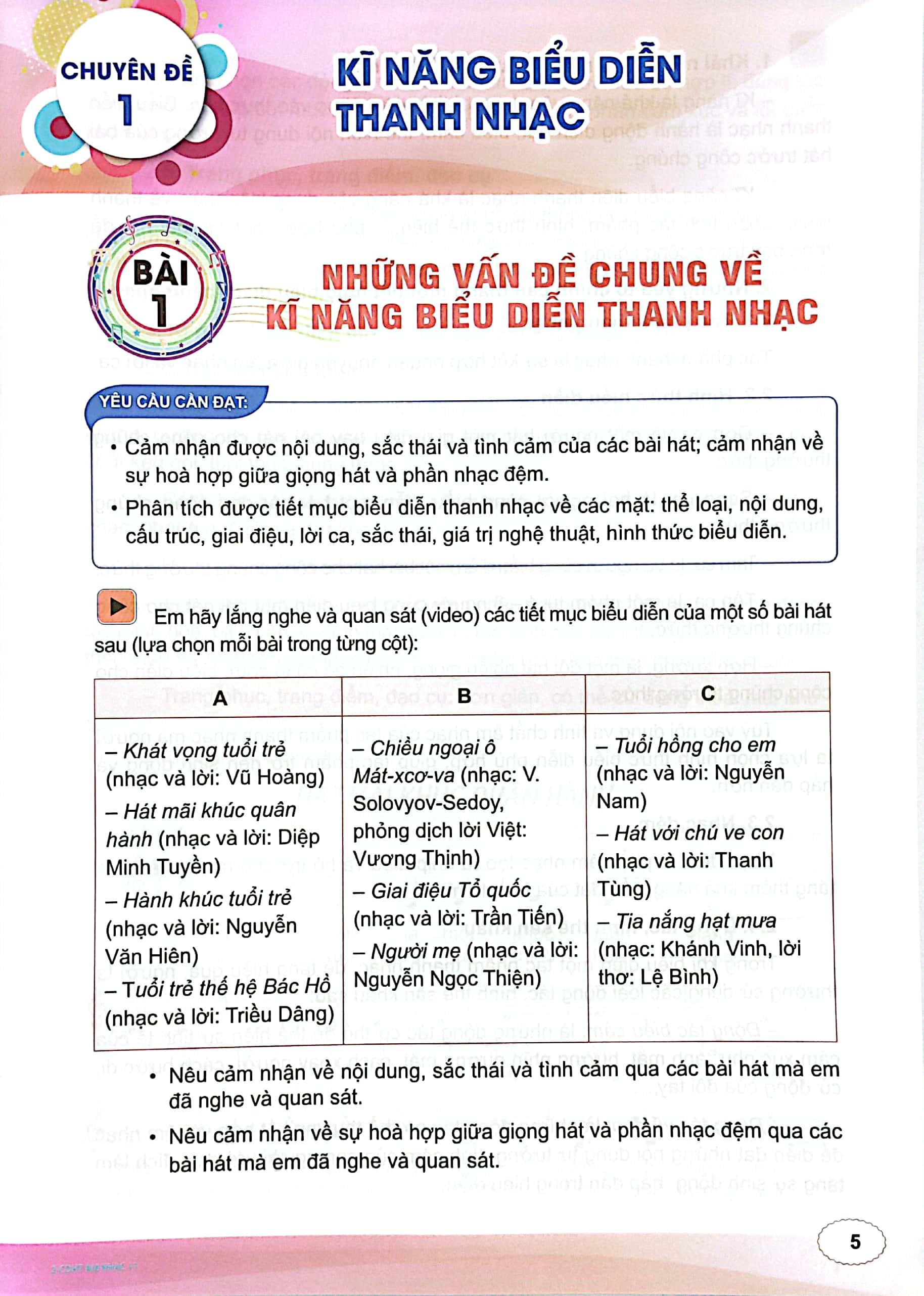 Chuyên Đề Học Tập Âm Nhạc 11 (Chân Trời Sáng Tạo) (2023)