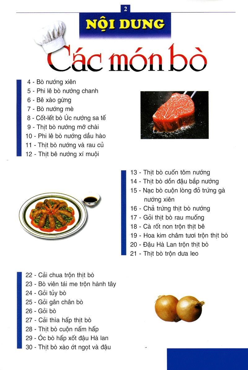 60 Món Ăn Được Nhiều Người Ưa Thích - Món Bò
