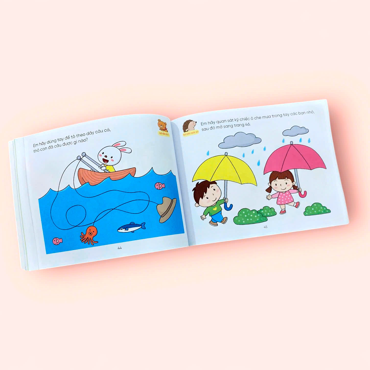Sách cho bé - Hỏi Đáp Thông Minh - Rèn Luyện Não Trái Não Phải - Tập 1 - Sách tương tác - Dành cho trẻ 3+