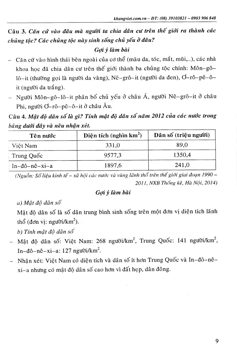 Bồi Dưỡng Học Sinh Giỏi Địa Lí Lớp 7 (Tái Bản)