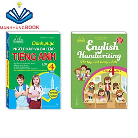Sách - Combo 2c - Chinh phục ngữ pháp và bài tập tiếng Anh lớp 4 & Vở tập viết tiếng anh lớp 4 tập 2