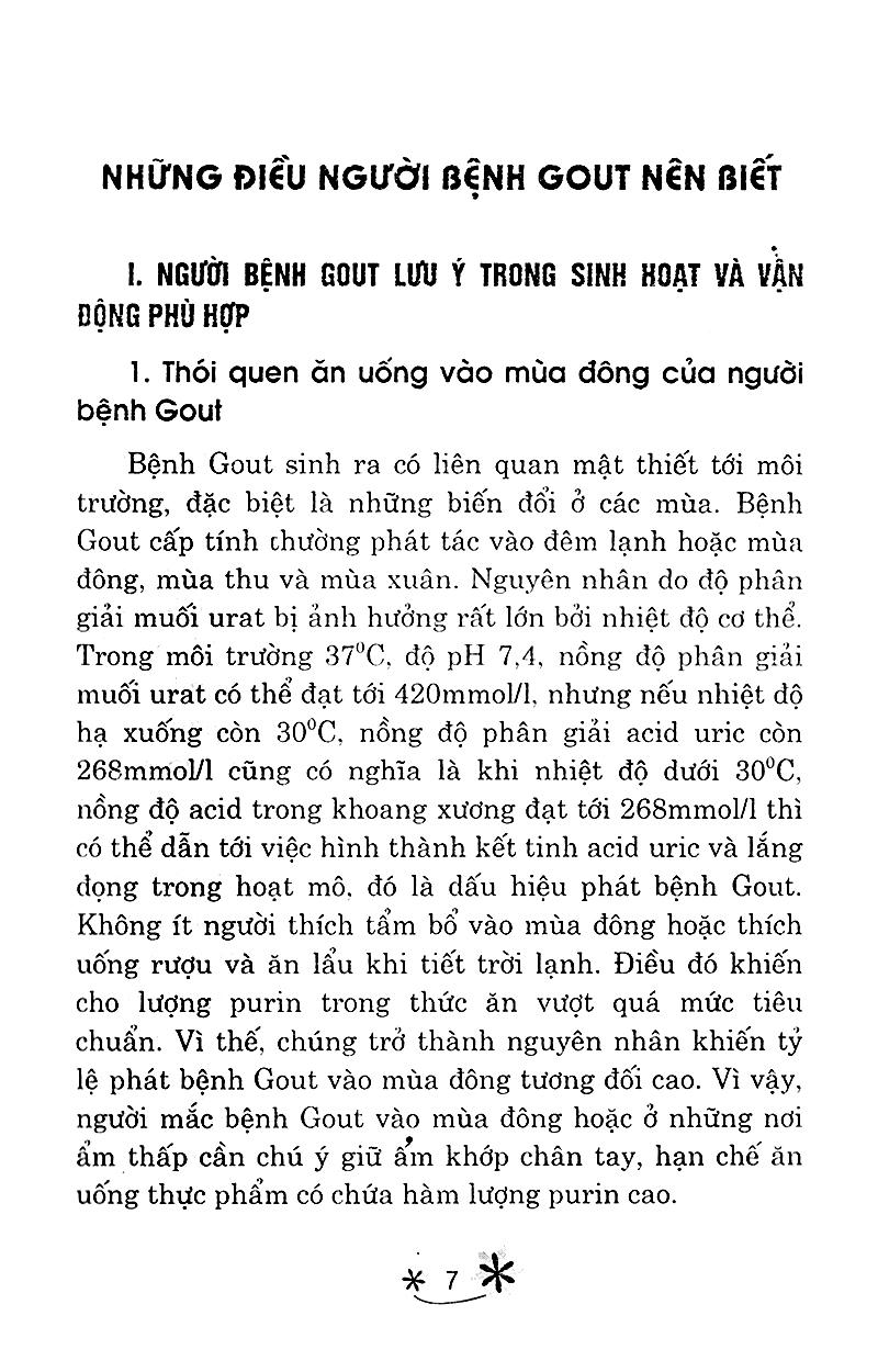 Món Ăn Bài Thuốc Cho Người Bệnh Gout