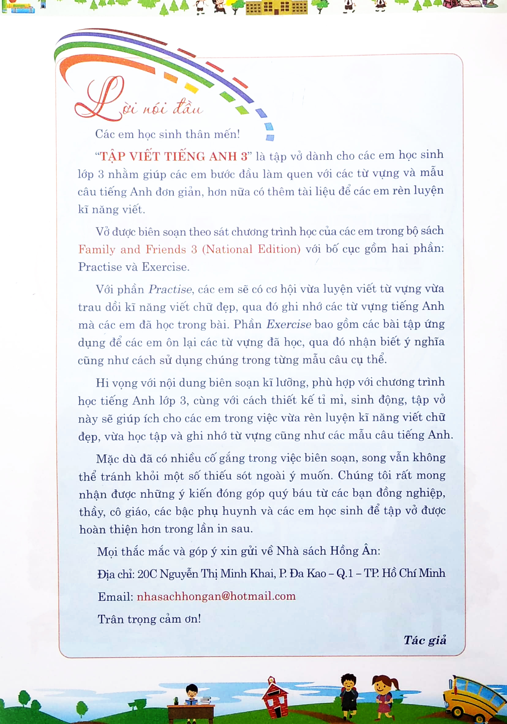 Tập Viết Tiếng Anh 3 - Biên Soạn Theo Bộ Sách Family And Friends 3 National Edition (HA)