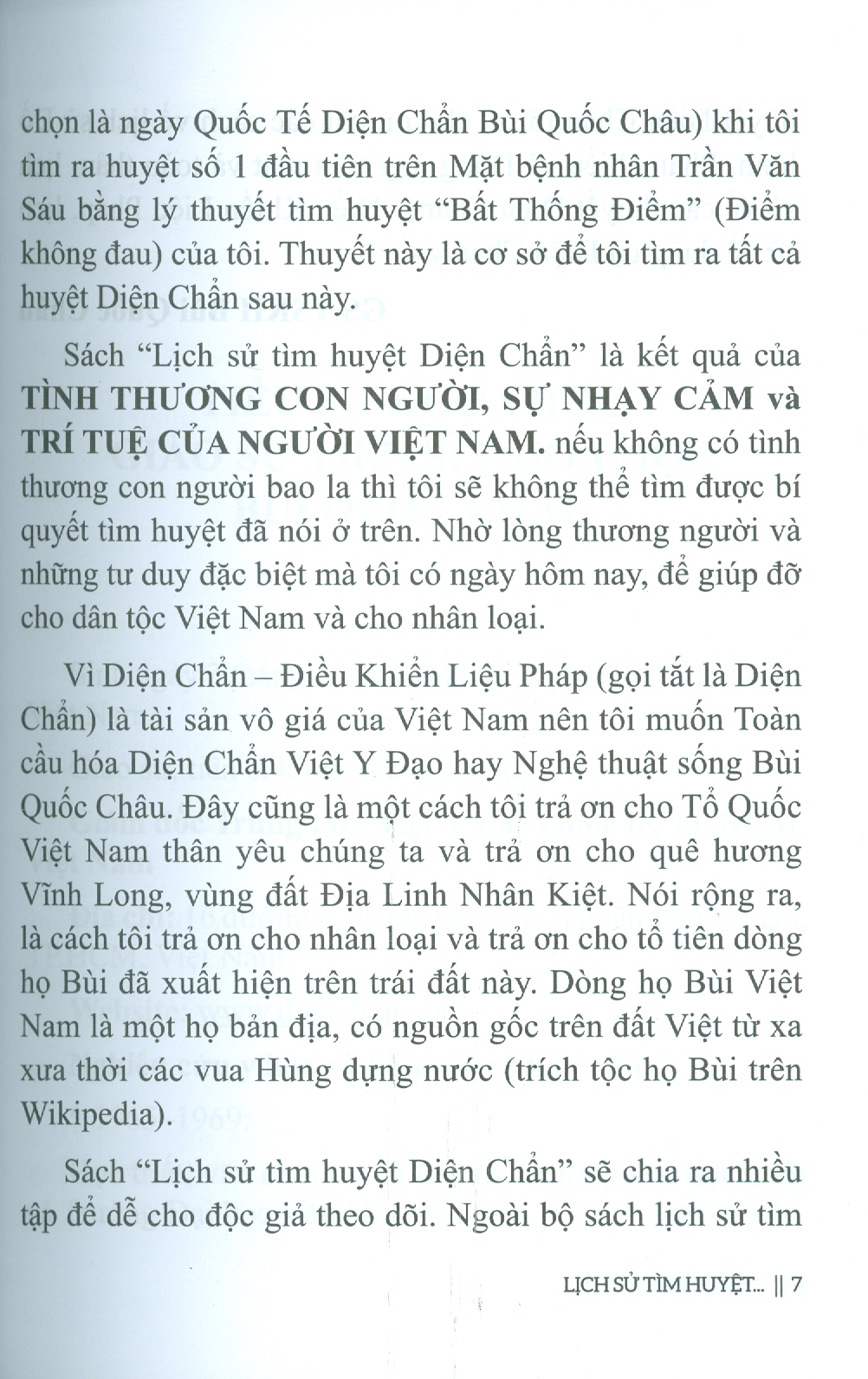 Lịch Sử Tìm Huyệt Diện Chẩn - Điều Khiển Liệu Pháp Bùi Quốc Châu