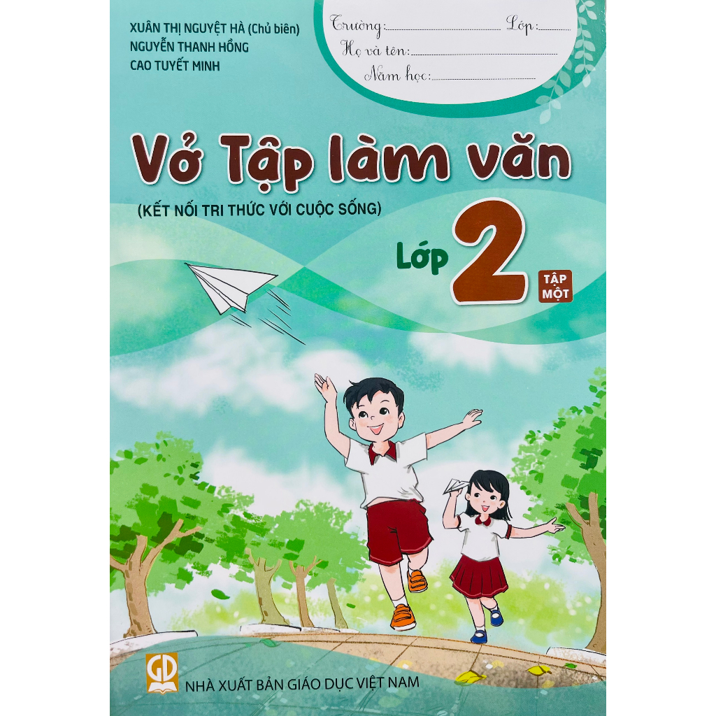 Sách - Combo Vở tập làm văn lớp 2 tập 1+2 (Kết nối tri thức với cuộc sống) - HA