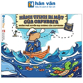 Hành Trình Bí Mật Của Capybara - Khám Phá Xuyên Đại Dương Của Capybara - Sách Tô Màu