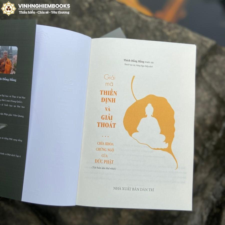 Sách - Giải Mã Thiền Định Và Giải Thoát - Vĩnh Nghiêm Books