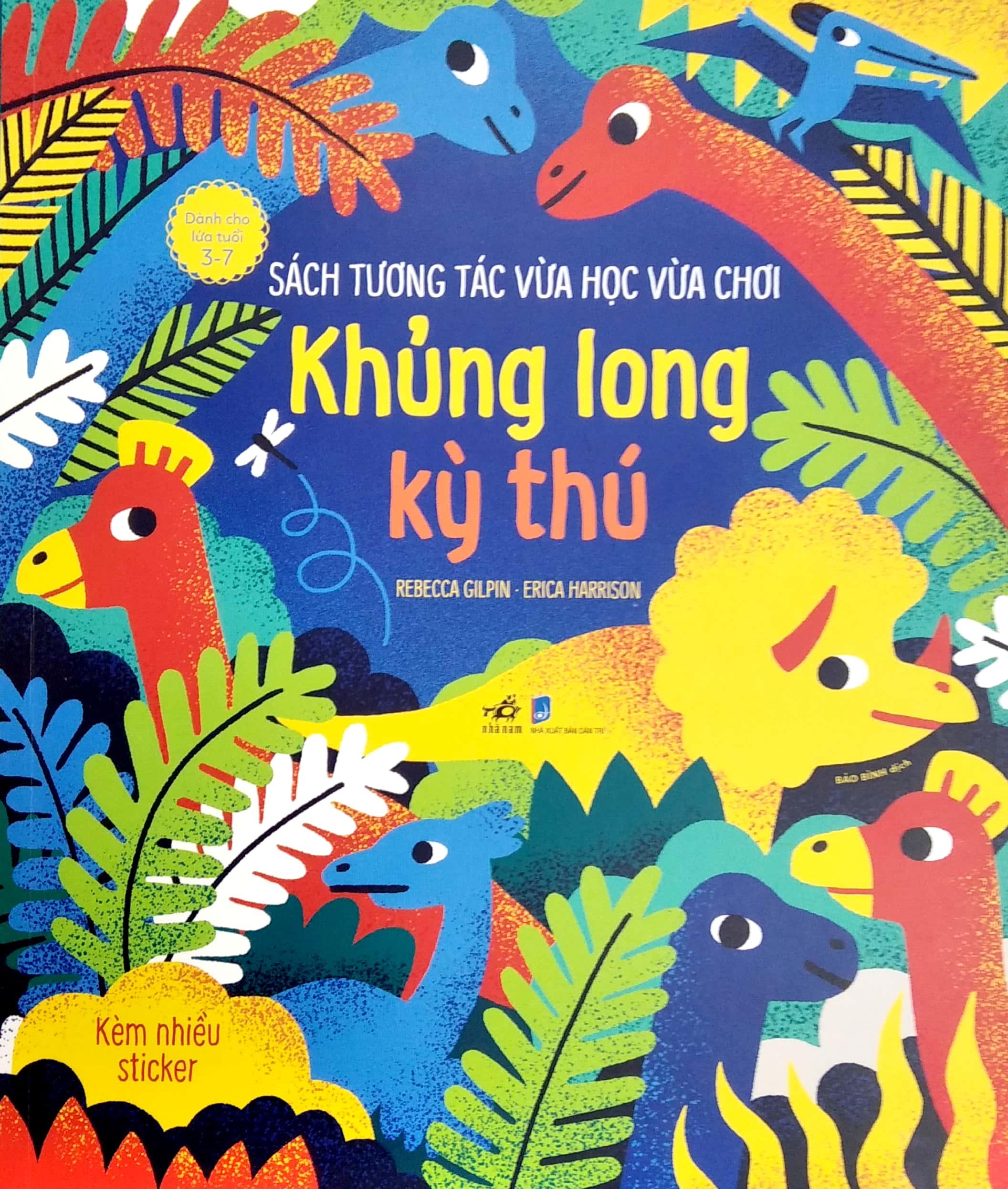 Sách Tương Tác Vừa Học Vừa Chơi - Khủng Long Kỳ Thú