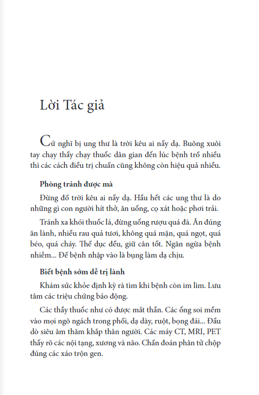 Cẩm Nang Phòng Trị Ung Thư - Tái Bản (TH)