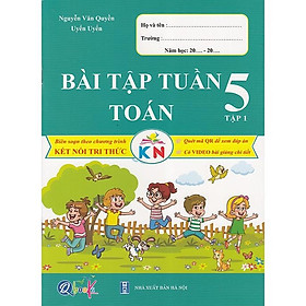 Sách - Bài tập tuần Toán 5 tập 1 (Kết nối)