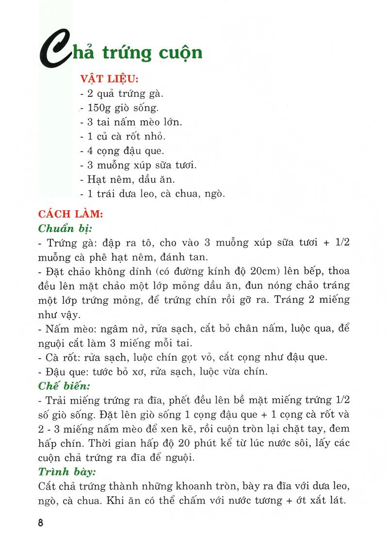 Thực Đơn Nấu Ăn Đơn Giản - Tập 1
