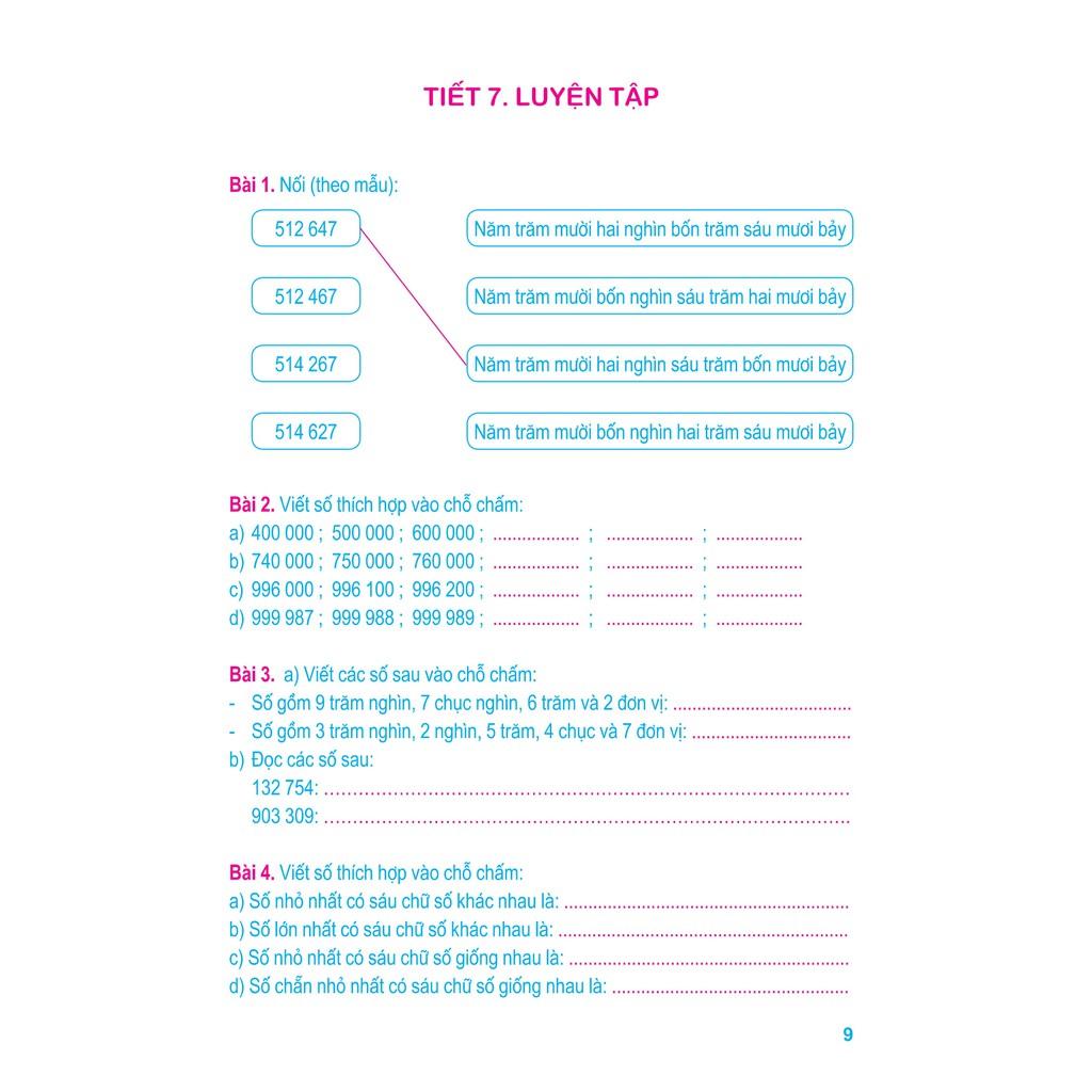 Vở Bài Tập Toán Nâng Cao Lớp 4 Quyển 1 - Bản Quyền