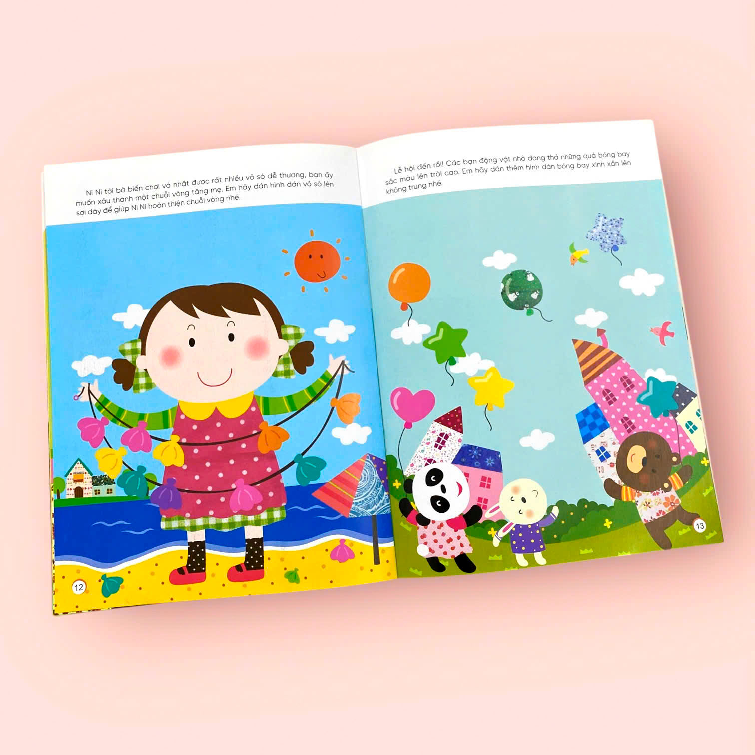 Sách cho bé - Sticker Thần Kỳ Phát Triển Chỉ Số CQ - Sáng Tạo - Dành cho trẻ 2-4 tuổi - Hình dán 3D càng dán càng vui