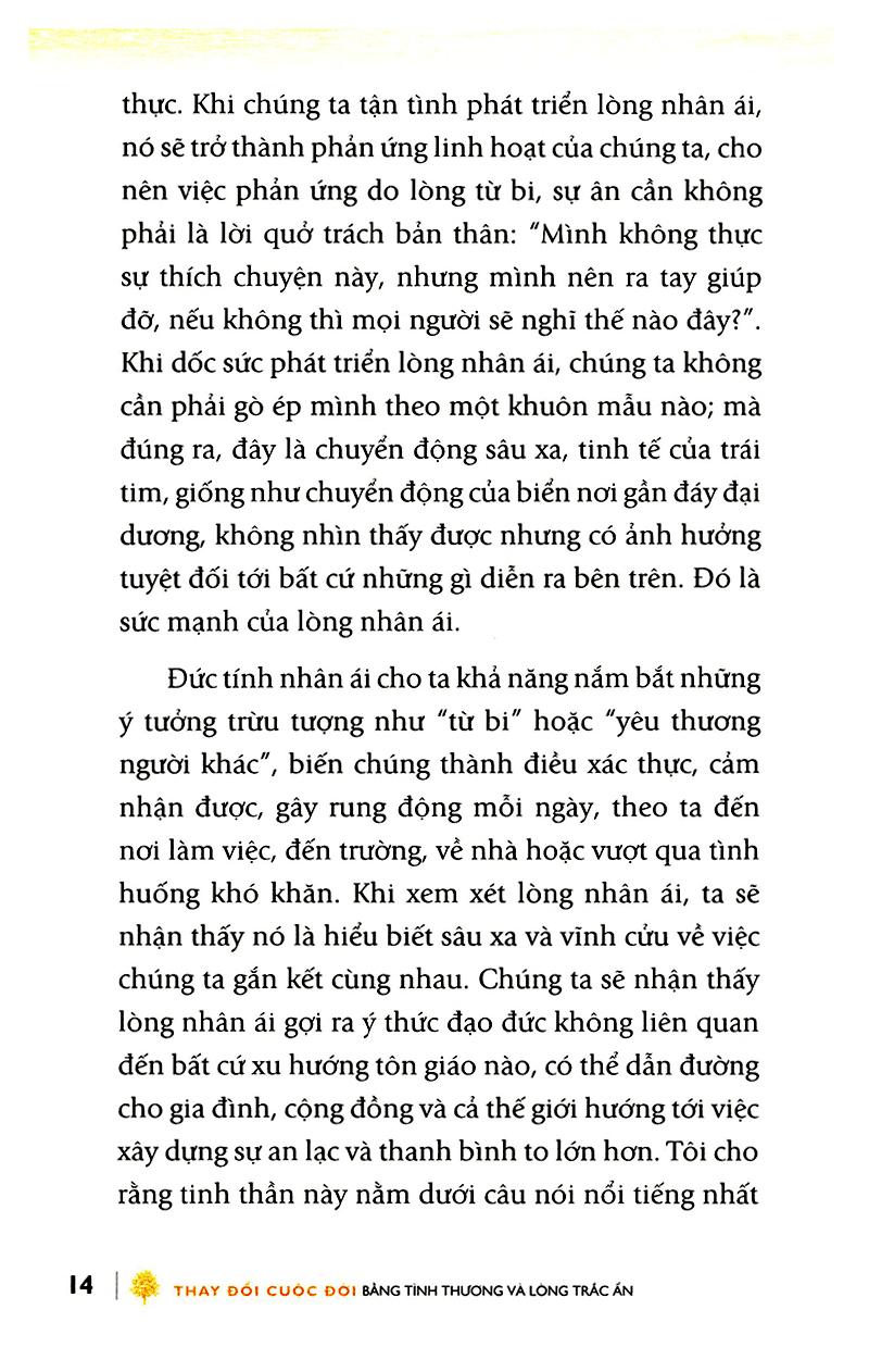 Thay Đổi Cuộc Đời Bằng Tình Thương Và Lòng Trắc Ẩn