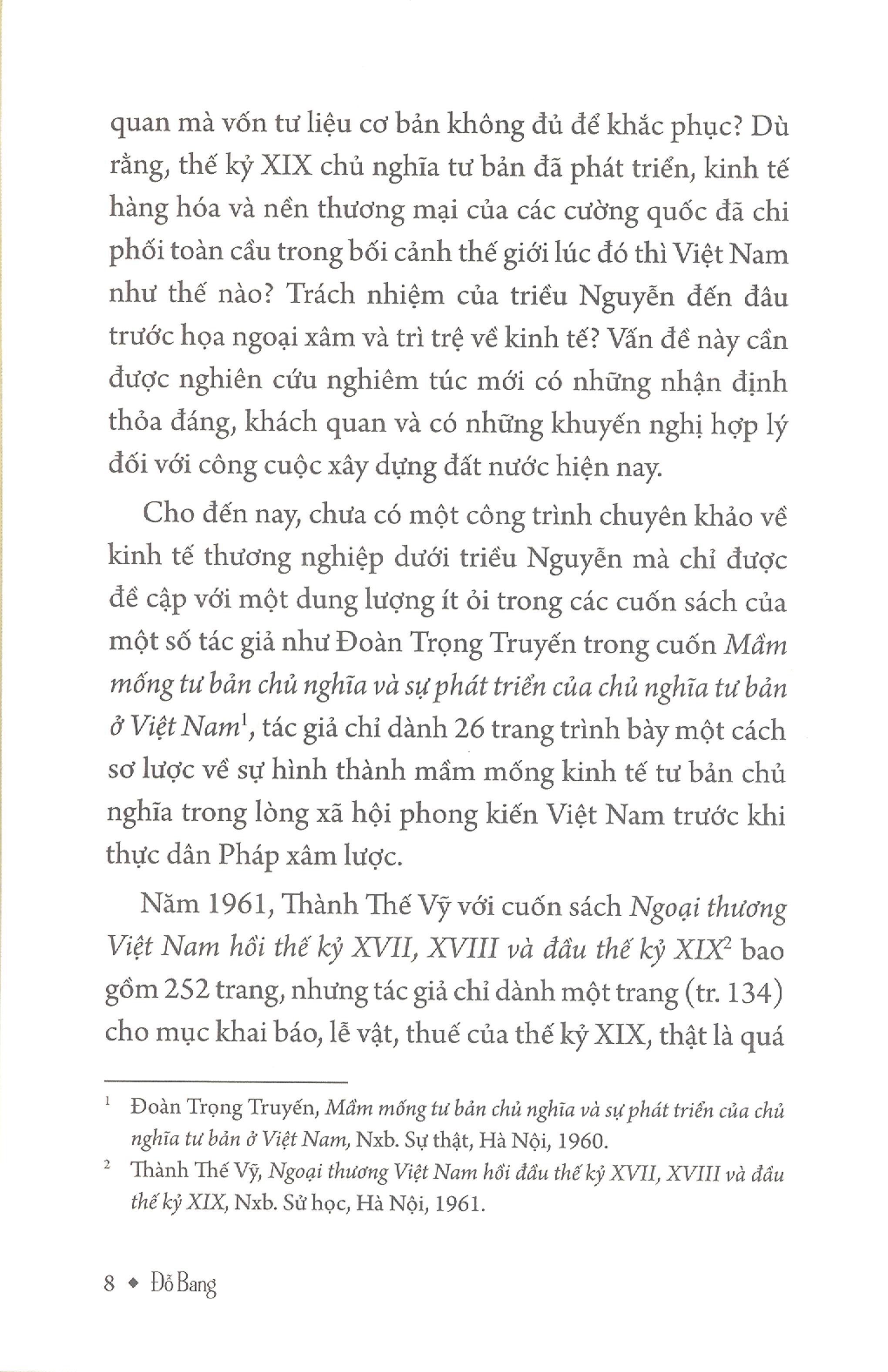 Kinh Tế Thương Nghiệp Việt Nam Dưới Triều Nguyễn