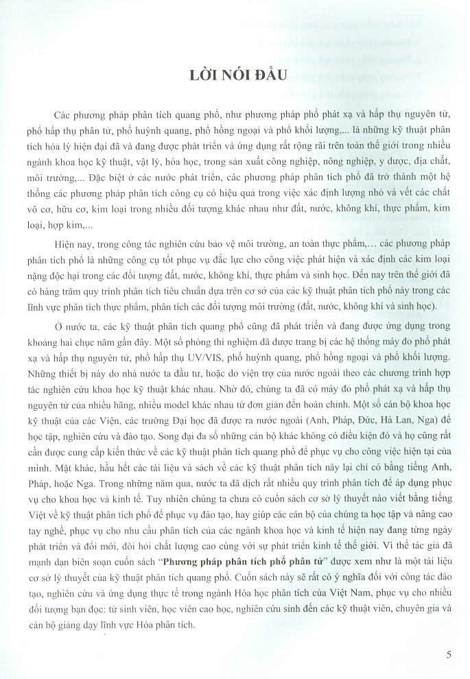 Phương pháp phân tích phổ phân tử