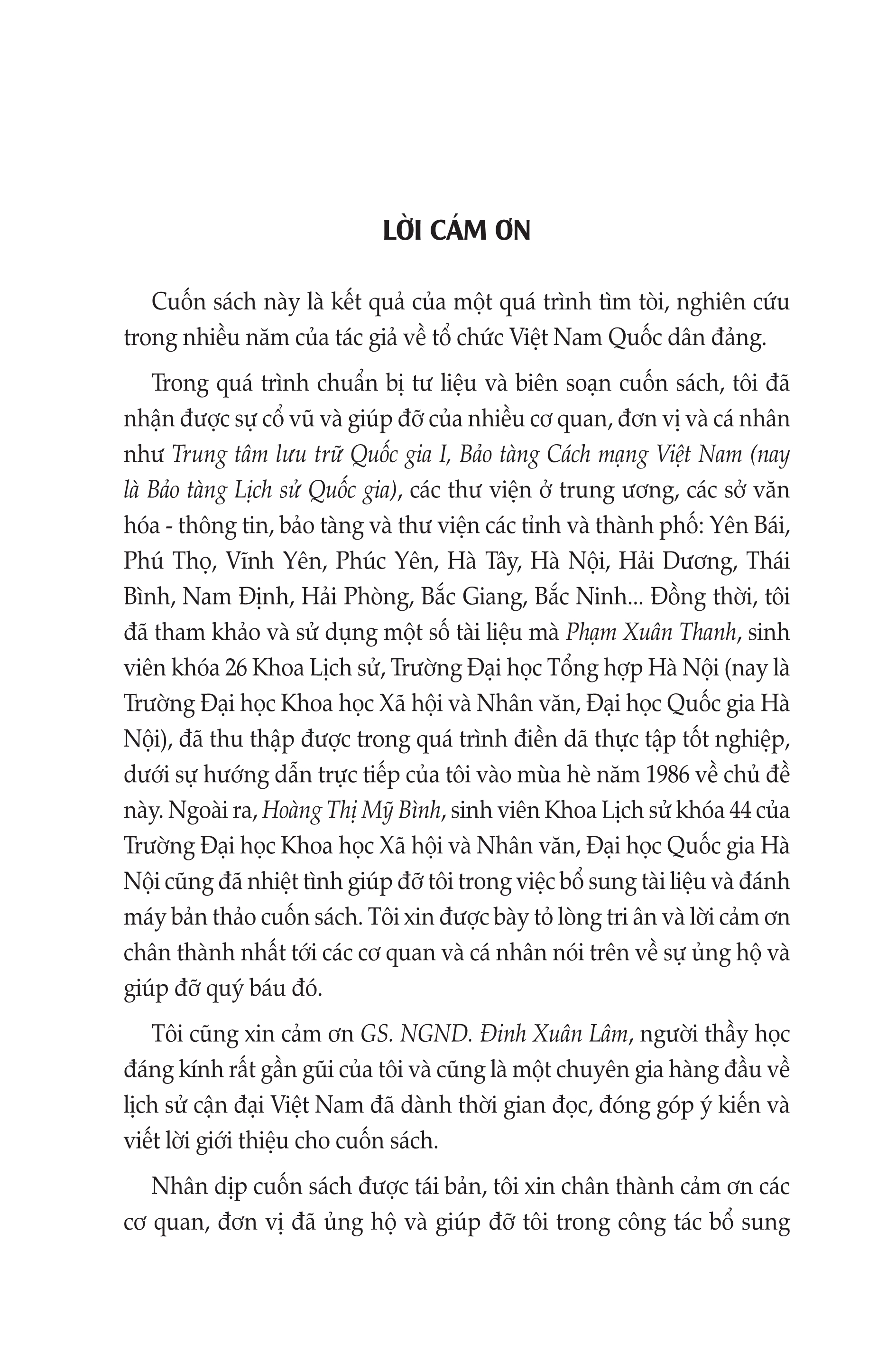 Việt Nam Quốc Dân Đảng Trong Lịch Sử Cách Mạng Việt Nam (1927 - 1954)