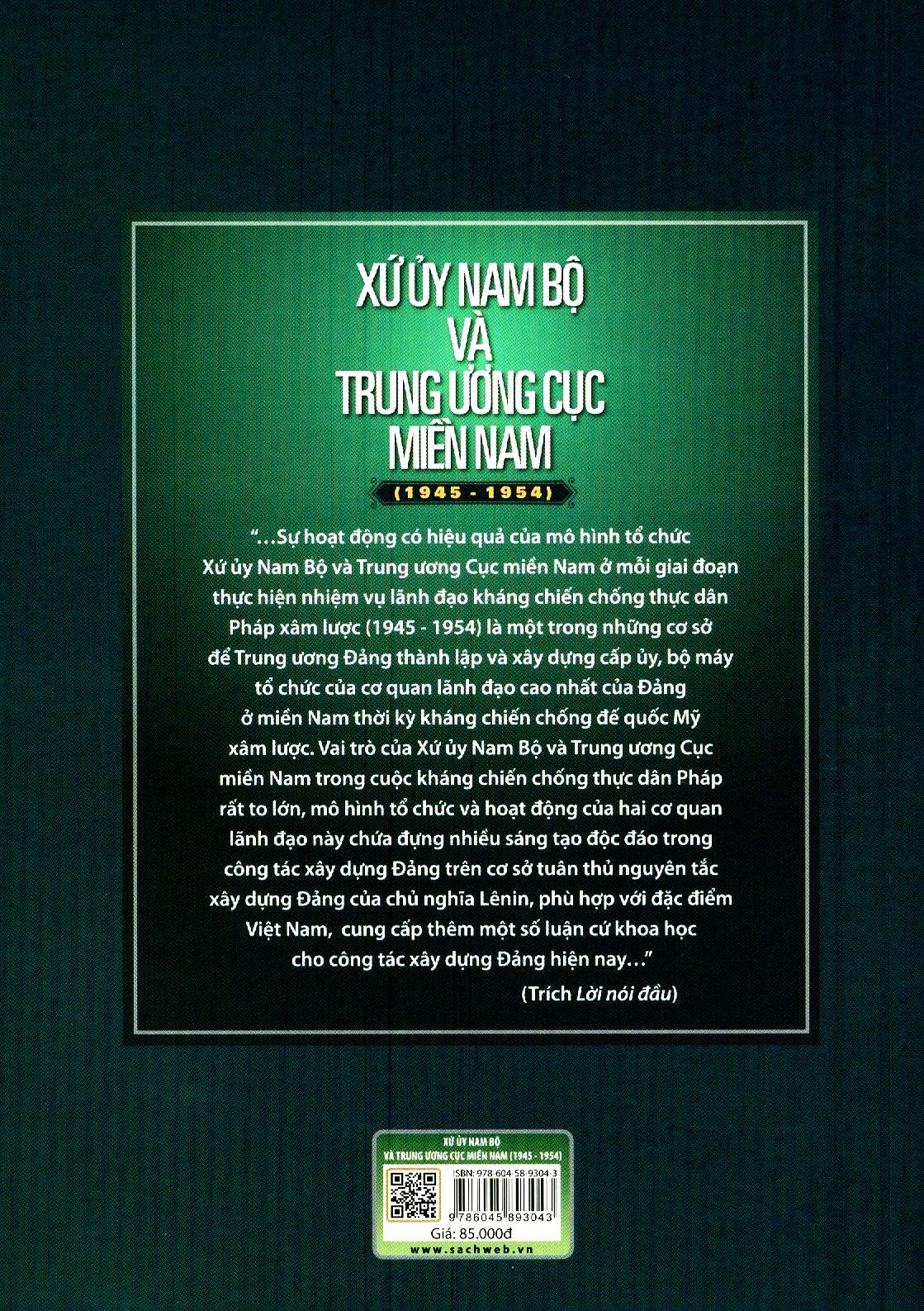 Xứ Ủy Nam Bộ Và Trung Ương Cục Miền Nam (1945 – 1954)