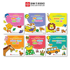 Sách bóc dán giúp trẻ phát triển nhận thức đầu đời - Cho trẻ từ 3 - 6 tuổi - Đinh Tị Books