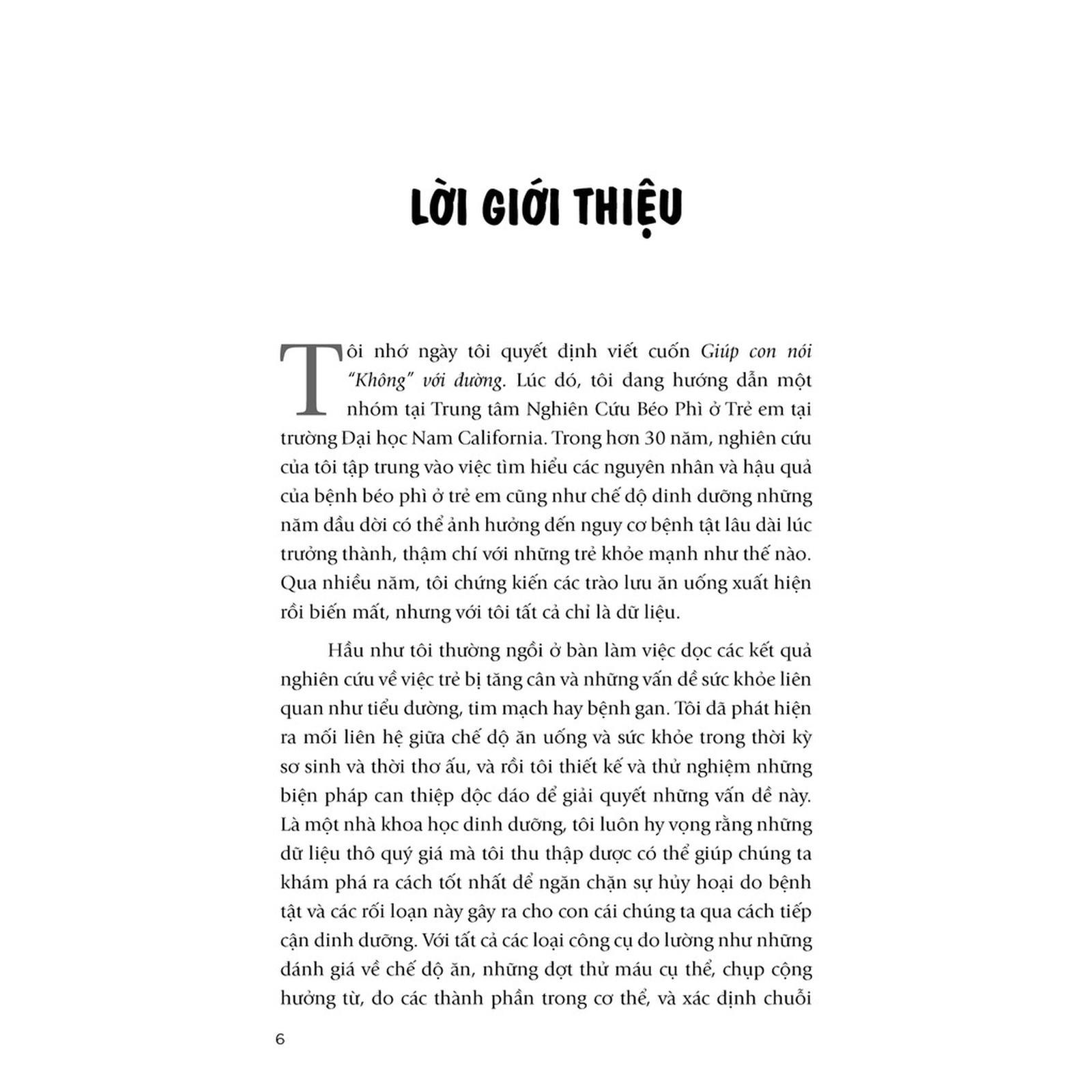 Giúp Con Nói Không Với Đường - Bản Quyền