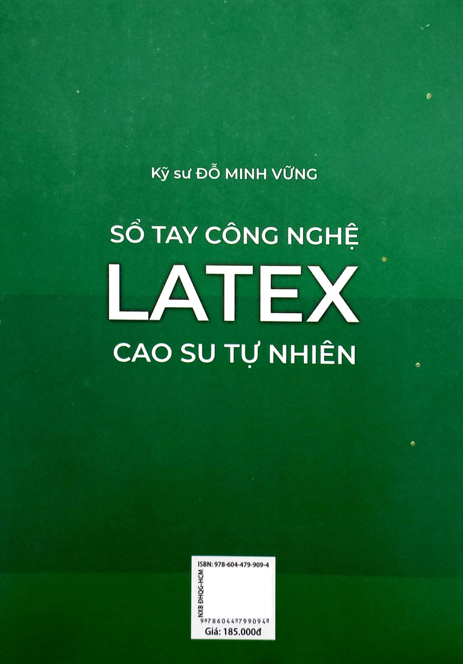 Sách - Sổ Tay Công Nghệ - Latex - Cao Su Tự Nhiên