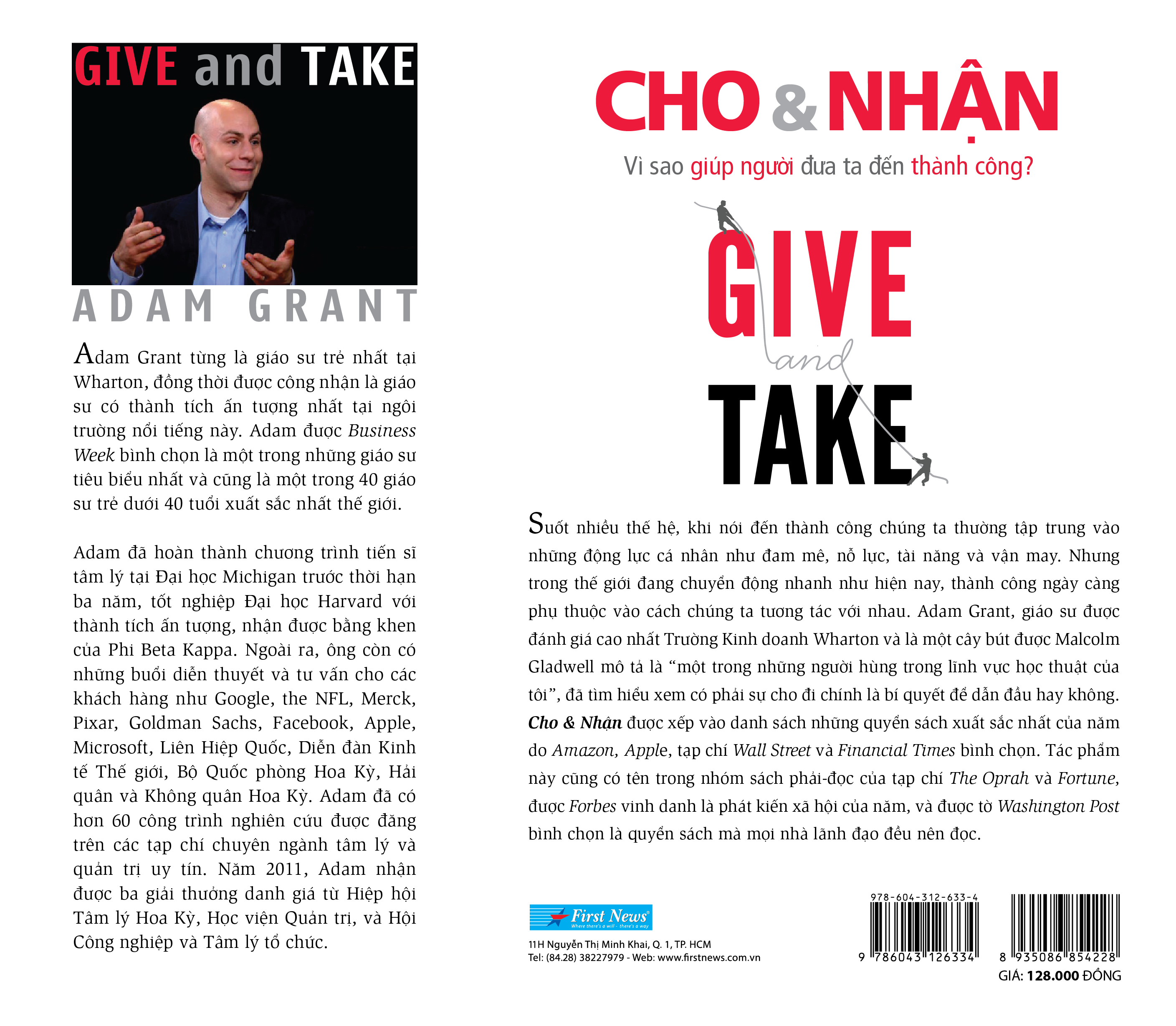 Sách Give And Take - Cho & Nhận (Tái Bản)