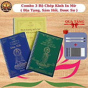 COMBO 3 Sách Chép Kinh - Kinh Địa Tạng, Sám Hối, Dược Sư - PAI BOOKS.