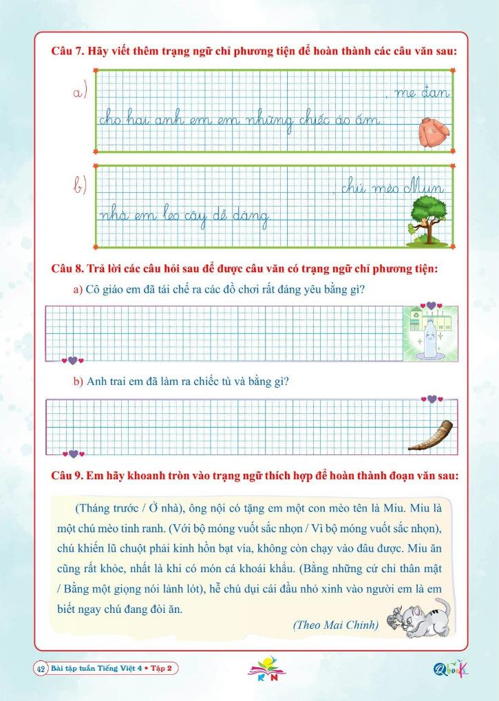 Sách - Bài Tập Tuần Tiếng Việt 4 - Tập 2 (Kết Nối Tri Thức Với Cuộc Sống)