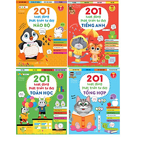 Sách 201 HOẠT ĐỘNG PHÁT TRIỂN TƯ DUY (Bộ 4 cuốn)