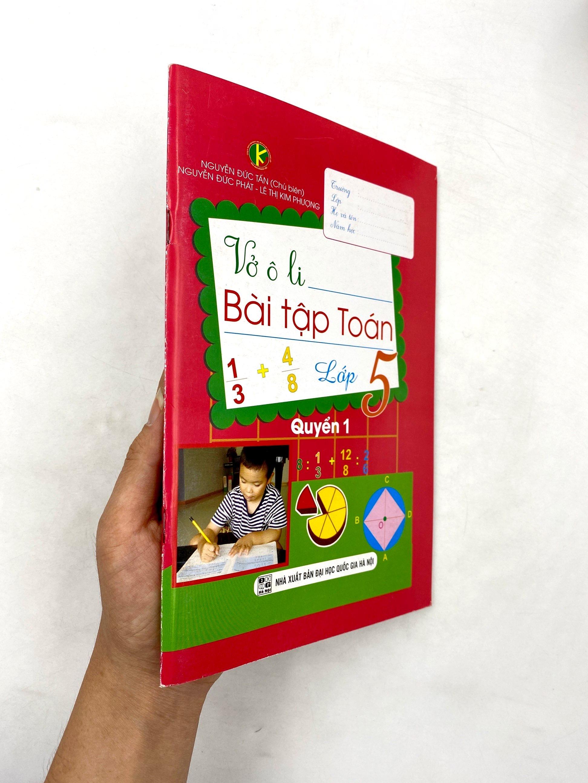Vở Ô Li Bài Tập Toán - Lớp 5 (Quyển 1)
