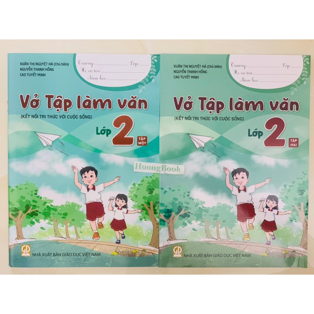 Sách - Combo Vở tập làm văn lớp 2 tập 1+2 (Kết nối tri thức với cuộc sống) - HA