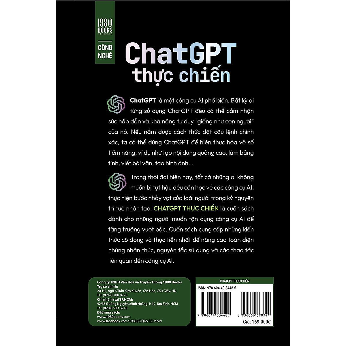 Sách - Chat GPT Thực Chiến - 1980 Books