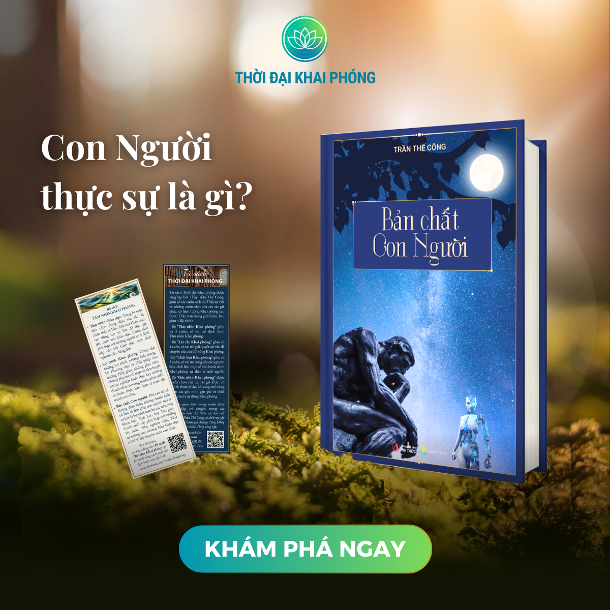 Sách BẢN CHẤT CON NGƯỜI (thuộc bộ sách TẦM NHÌN KHAI PHÓNG - 3 cuốn - bìa cứng - Tác giả: Trần Thế Công)