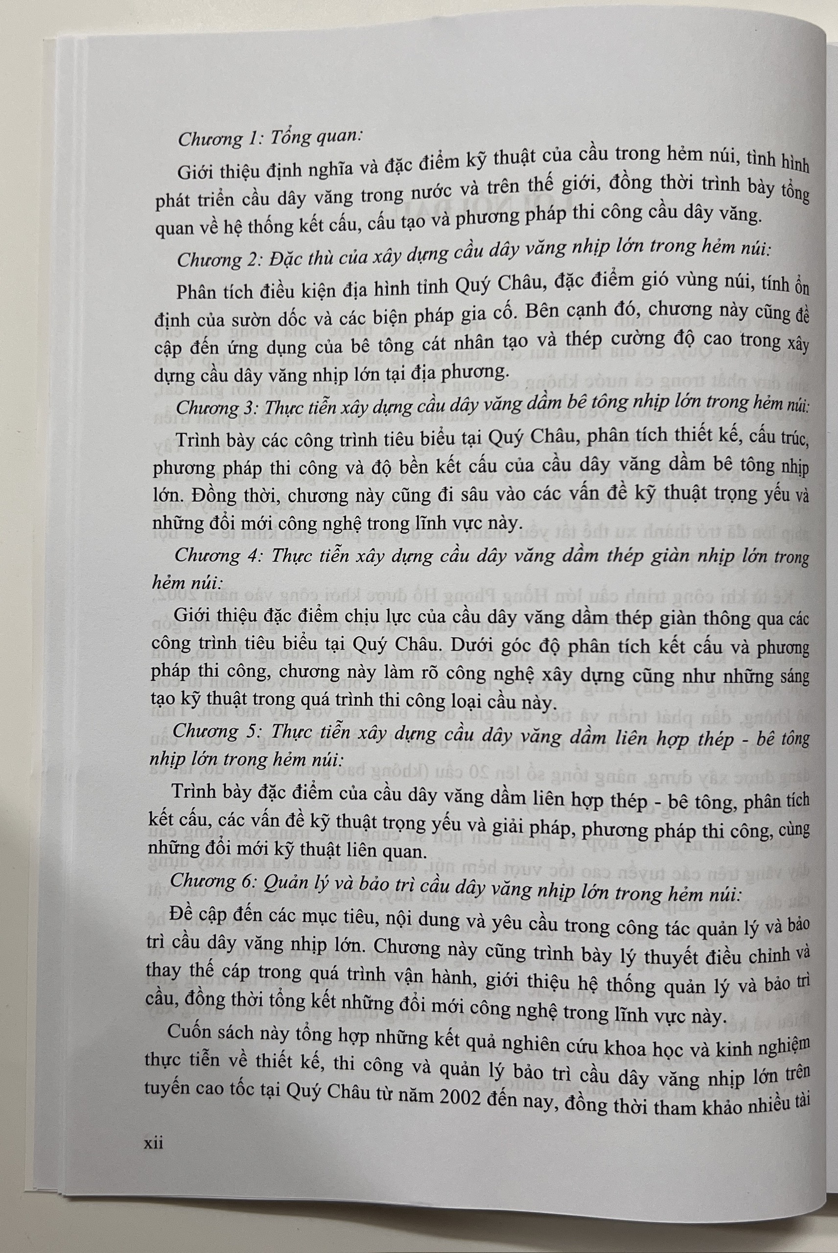 Sách - Xây Dựng Và Bảo Trì Cầu Dây Văng Nhịp Lớn Trong Hảm Núi (Tập 2)